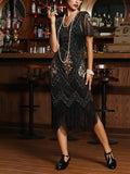 Robe Gatsby Le Magnifique Noir et Or Années Folles 1
