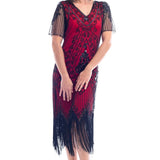 Robe Gatsby Le Magnifique Rouge et Noir Charleston