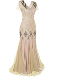 Robe Gatsby Longue Haute Couture Ivoire Rétro Chic 1