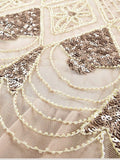 Robe Gatsby Longue Haute Couture Ivoire Rétro Chic 3