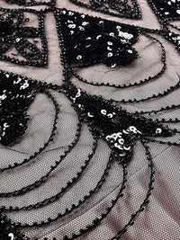 Robe Gatsby Longue Haute Couture Rose Rétro Chic 3