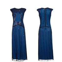 Robe Gatsby Longue Marine Chic Années 20