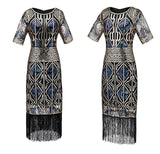 Robe Gatsby Longue Or Années 20 Rétro Chic 1