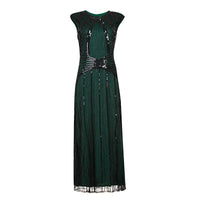 Robe Gatsby Longue Verte Années Folles
