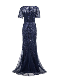 Robe Gatsby Longue Vintage Marine Rétro Chic 1