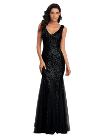 Robe Gatsby Mariage Noir Intense Années 20