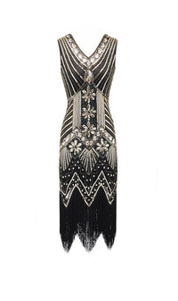 Robe Gatsby Mariage Noire et Or
