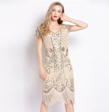 Robe Gatsby Rétro Chic Ivoire Années Folles 3