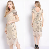 Robe Gatsby Rétro Chic Ivoire Années Folles 1