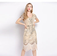 Robe Gatsby Rétro Chic Ivoire Années Folles 5