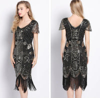 Robe Gatsby Rétro Chic Noire Années Folles