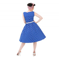 Robe Guinguette Années 60 Bleue | Vintage-Dressing