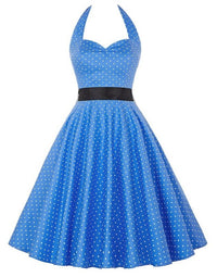 Robe Guinguette Bleu Ciel Champêtre