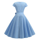 Robe Guinguette Bleue Vintage 2