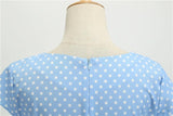 Robe Guinguette Bleue Vintage 3