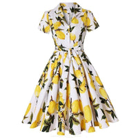 Robe Guinguette Citron | Vintage-Dressing