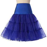 Robe Guinguette Jupon Bleu Royal | Vintage-Dressing