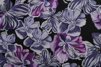 Robe Guinguette Noire Motif Floral Rétro Vintage