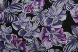 Robe Guinguette Noire Motif Floral Rétro Vintage