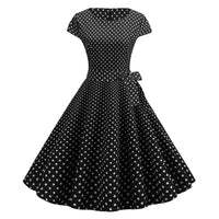 Robe Guinguette Noire Vintage