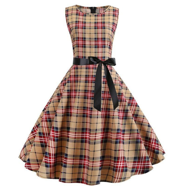 Robe Guinguette Tartan | Vintage-Dressing