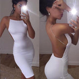 Robe Pin-Up Blanche Dos Nu | vintage-dressing