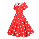 Robe Pin Up Rockabilly Rouge Années 50 1