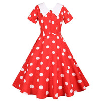 Robe Pin Up Rockabilly Rouge Années 50 2