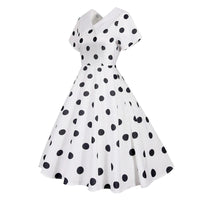 Robe Pin Up Rockabilly Blanche Années 50 1