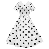 Robe Pin Up Rockabilly Blanche Années 50