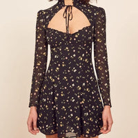 Robe Pin-Up Courte à Fleurs Vintage