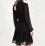 Robe Pin-Up Transparente Noire Dos
