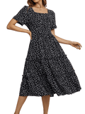 Robe rétro bohème Vintage-Dressing pour femme