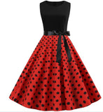 Robe Rockabilly À Pois | vintage-dressing