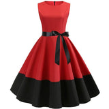 Robe Rockabilly Rouge et Noir | vintage-dressing