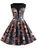 Robe Rockabilly Tête De Mort | Vintage-Dressing