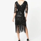 Robe Gatsby Année 20 Noire 1