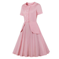Robe Vintage Audrey Hepburn Rose Année 50