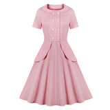Robe Vintage Audrey Hepburn Rose
