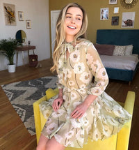 Robe Vintage Bohême Verte Rétro