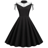 Robe Vintage Cérémonie Noire Rétro Chic