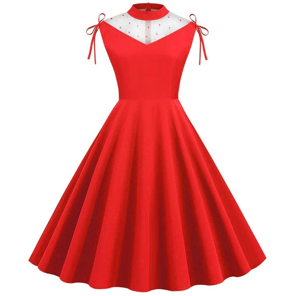 Robe Vintage Ceremonie Rouge Vintage Dressing