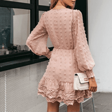 Robe Vintage Dentelle Manches Longues 3