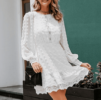 Robe Vintage Dentelle Manches Longues 2