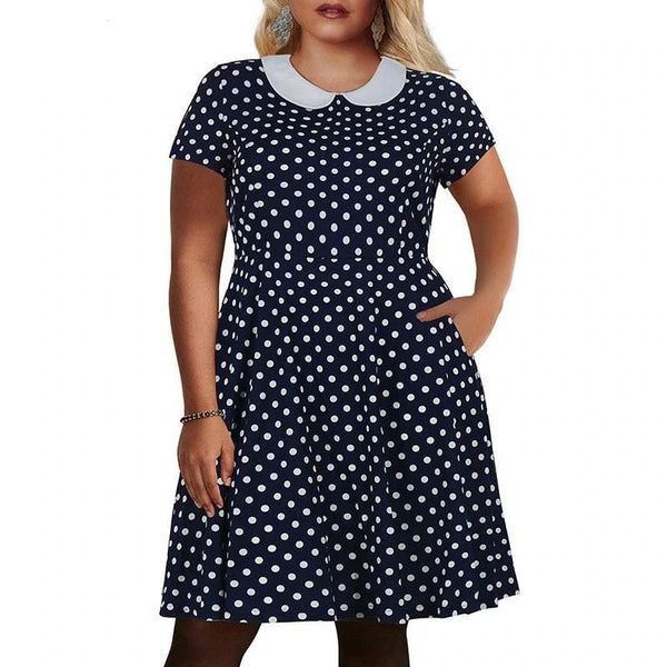 Robe col claudine grande taille hot sale