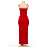 Robe Vintage Rouge Dos Hollywood