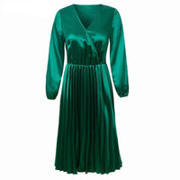 Robe Vintage Longue Années 70 Rétro Vert