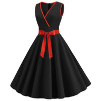 Robe Vintage Pas Cher Noire Pin-Up 1