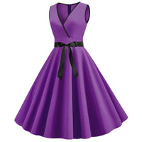 Robe Vintage Pas Cher Violette Pin-Up 1