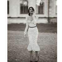 Robe Vintage Pin-Up Blanche Pois Retro Chic